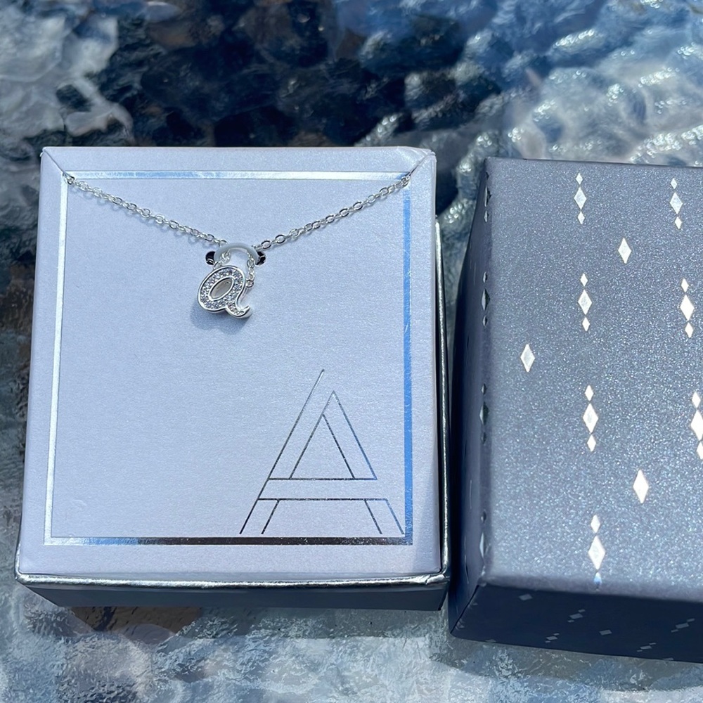 “a” Initial necklace